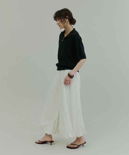 Plumel（プルメル）の「Elastic Waist Balloon Pants / エラスティックバルーンパンツ（その他パンツ・レディース・ブラック/ベージュ/アイボリー・MEDIUM）」の20枚目の写真