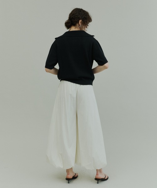 Plumel（プルメル）の「Elastic Waist Balloon Pants / エラスティックバルーンパンツ（その他パンツ・レディース・ブラック/ベージュ/アイボリー・MEDIUM）」の21枚目の写真