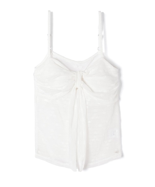 M DOLLY(エムドリー)の「Lace ribbon faye camisole / レースリボンフェイキャミソール(キャミソール・レディース・ホワイト/ベージュ/ブラック・FREE)」の20枚目の写真