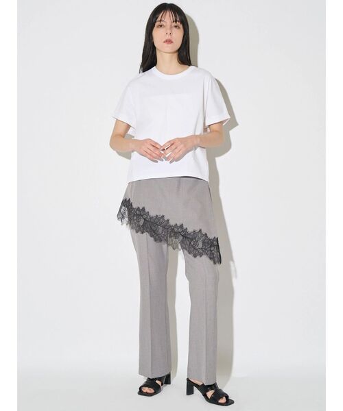 ELENDEEK(エレンディーク)の「ロールアップティーカットソー(Tシャツ/カットソー・レディース・ベージュ/オフホワイト/ブラック・FREE)」の16枚目の写真