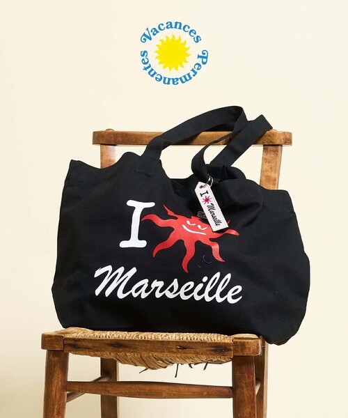 417 EDIFICE(フォーワンセブンエディフィス)の「VACANCE PERMANENTES × 417 I LOVE MARSEILLE Beach Bag(クラッチバッグ・メンズ・ホワイト/ブラック・FREE)」の16枚目の写真