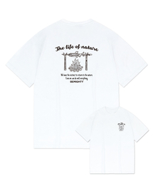 ナンマンキャンプ オーバーサイズ 半袖Tシャツ [ホワイト]