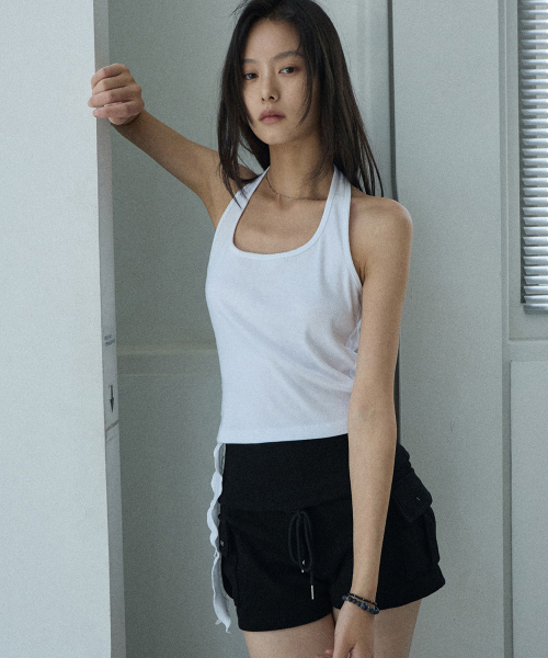 RENSE(レンセ)の「Side Slit Halter Top White(Tシャツ/カットソー・レディース・その他・OS)」の2枚目の写真