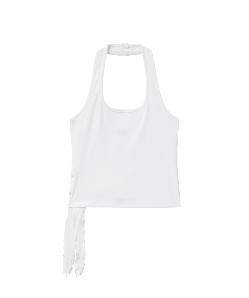 RENSE(レンセ)の「Side Slit Halter Top White(Tシャツ/カットソー・レディース・その他・OS)」の3枚目の写真