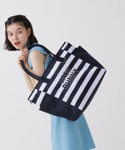 Jack Bunny!!(ジャックバニー)の「【Jack Bunny!!】トートバッグ (UNISEX)(トートバッグ・レディース・ピンク/イエロー/ブラウン/ダークインディゴブルー・FREE)」の3枚目の写真