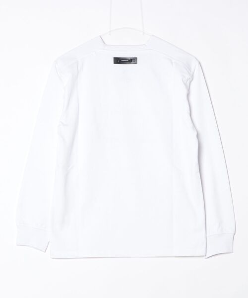 ESSENTIAL(エッセンシャル)の「DSロゴ ヘビー天竺プルオーバー(Tシャツ/カットソー・レディース・オフホワイト/ブラック/オリーブ・36/38)」の4枚目の写真