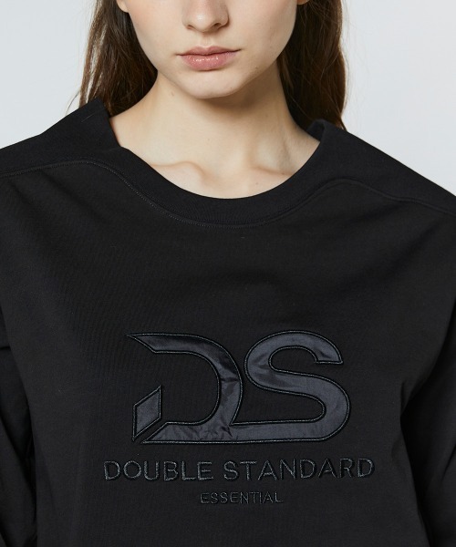 ESSENTIAL(エッセンシャル)の「DSロゴ ヘビー天竺プルオーバー(Tシャツ/カットソー・レディース・オフホワイト/ブラック/オリーブ・36/38)」の8枚目の写真