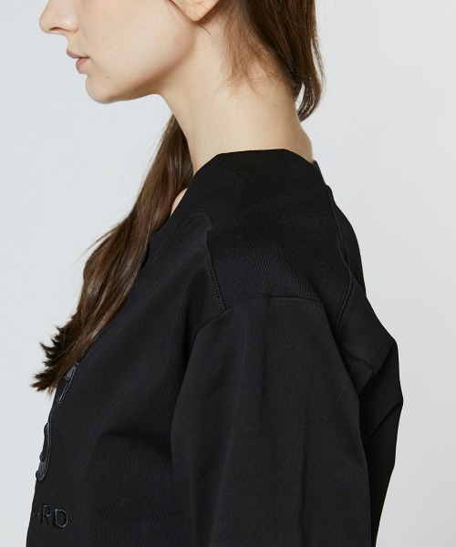 ESSENTIAL(エッセンシャル)の「DSロゴ ヘビー天竺プルオーバー(Tシャツ/カットソー・レディース・オフホワイト/ブラック/オリーブ・36/38)」の10枚目の写真
