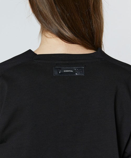 ESSENTIAL(エッセンシャル)の「DSロゴ ヘビー天竺プルオーバー(Tシャツ/カットソー・レディース・オフホワイト/ブラック/オリーブ・36/38)」の11枚目の写真