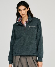 【2026Autumn Pre-Order】ウールブレンドハーフジップトップ / Wool Blend Half-Zip Top