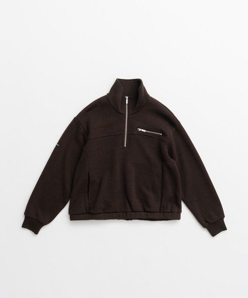 PRANK PROJECT(プランクプロジェクト)の「【2026Autumn Pre-Order】ウールブレンドハーフジップトップ / Wool Blend Half-Zip Top(その他トップス・レディース・ブラウン/グレー/ホワイト・FREE)」の19枚目の写真