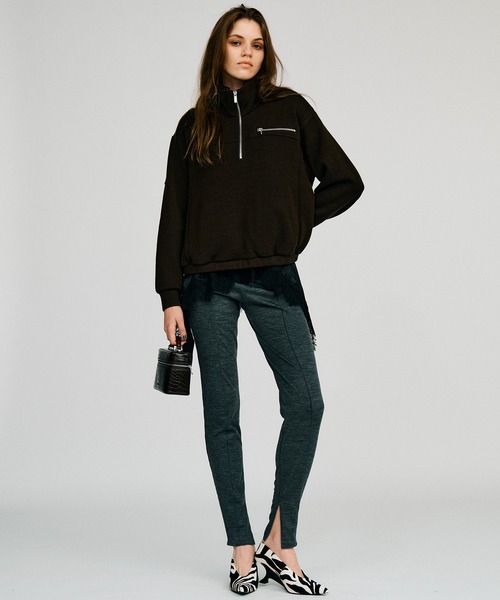 PRANK PROJECT(プランクプロジェクト)の「【2026Autumn Pre-Order】ウールブレンドハーフジップトップ / Wool Blend Half-Zip Top(その他トップス・レディース・ブラウン/グレー/ホワイト・FREE)」の9枚目の写真