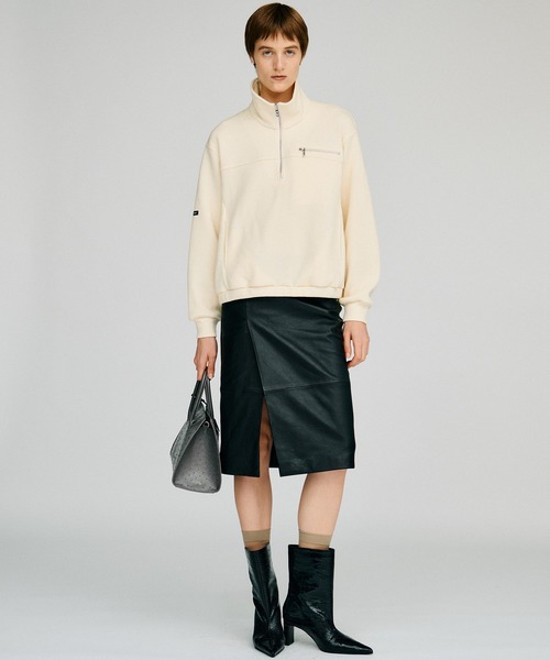PRANK PROJECT(プランクプロジェクト)の「【2026Autumn Pre-Order】ウールブレンドハーフジップトップ / Wool Blend Half-Zip Top(その他トップス・レディース・ブラウン/グレー/ホワイト・FREE)」の12枚目の写真