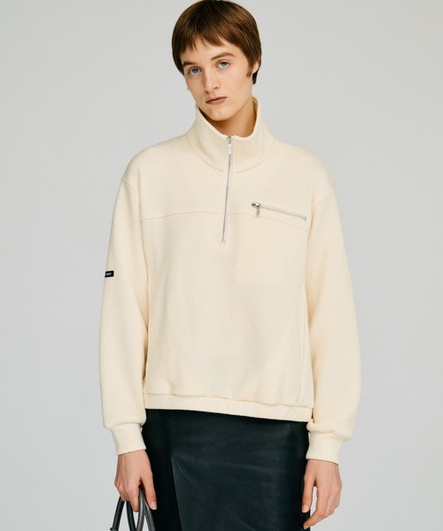 PRANK PROJECT(プランクプロジェクト)の「【2026Autumn Pre-Order】ウールブレンドハーフジップトップ / Wool Blend Half-Zip Top(その他トップス・レディース・ブラウン/グレー/ホワイト・FREE)」の14枚目の写真
