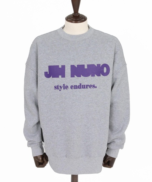 Jih Nunc(ジーヌンク)の「msw1909-ロゴプリントルーズシルエット裏起毛スウェット(JIH-R1237)(スウェット・メンズ・ブラック/ネイビー/グレー・S/L/M)」の20枚目の写真