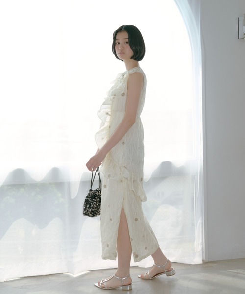 Lil Ambition(リルアンビション)の「【ZOZOTOWN 限定】フラワーフリルワンピース(ワンピース・レディース・ベビーピンク/ブラック/クリーム・M/S)」の16枚目の写真
