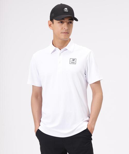 New Balance Golf(ニューバランスゴルフ)の「【new balance golf】【直営店舗限定】接触冷感 半袖カラーシャツ (MENS)(シャツ/ブラウス・メンズ・ブラック/ホワイト・MEDIUM/LARGE/X-LARGE)」の2枚目の写真