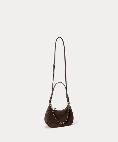 LAUREN RALPH LAUREN(ローレン ラルフ ローレン)の「スエード ミディアム Marcy ジップ ショルダー バッグ(ショルダーバッグ・レディース・ブラウン・ONE)」の2枚目の写真