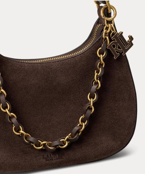 LAUREN RALPH LAUREN(ローレン ラルフ ローレン)の「スエード ミディアム Marcy ジップ ショルダー バッグ(ショルダーバッグ・レディース・ブラウン・ONE)」の5枚目の写真