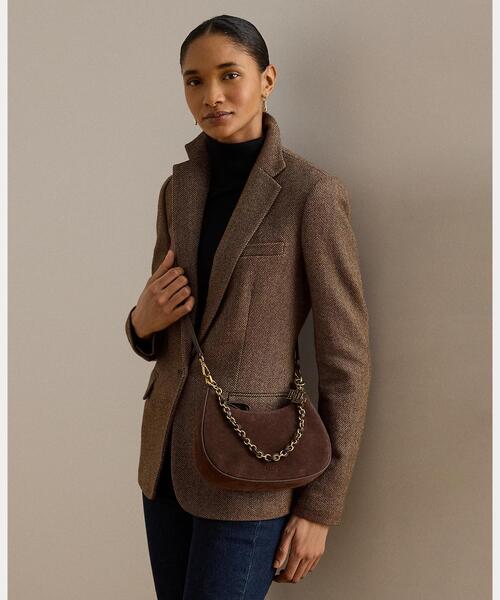 LAUREN RALPH LAUREN(ローレン ラルフ ローレン)の「スエード ミディアム Marcy ジップ ショルダー バッグ(ショルダーバッグ・レディース・ブラウン・ONE)」の7枚目の写真
