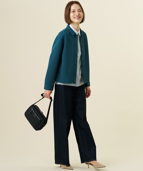 J.PRESS(ジェイプレス)の「【WEB限定カラーあり】スクエア ショルダーバッグ(ショルダーバッグ・レディース・グレー系/ダークブラウン系/ブラック系/ネイビー系・F)」の13枚目の写真