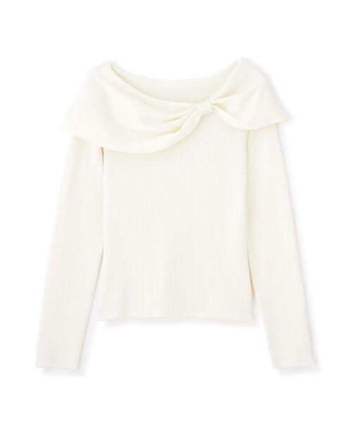 PROPORTION BODY DRESSING(プロポーションボディドレッシング)の「リボンケープ風ニット / 1216270915(ニット/セーター・レディース・ホワイト系その他/ブラック系その他/ピンク・FREE)」の11枚目の写真