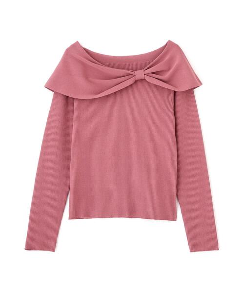 PROPORTION BODY DRESSING(プロポーションボディドレッシング)の「リボンケープ風ニット / 1216270915(ニット/セーター・レディース・ホワイト系その他/ブラック系その他/ピンク・FREE)」の21枚目の写真