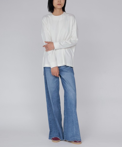 DRESSLAVE(ドレスレイブ)の「【CAMEALICO/カメアリコ】-G-(ロングスリーブプルオーバー)(Tシャツ/カットソー・レディース・ホワイト/ブラック・38)」の8枚目の写真