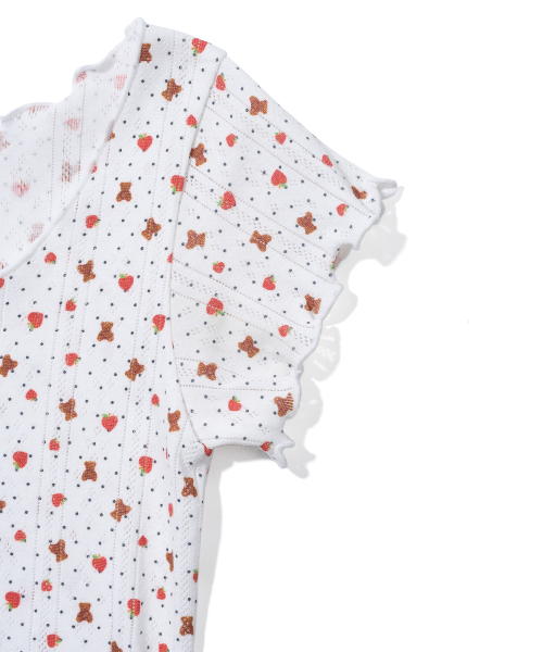 YOUHEE(ユヒ)の「HEART APPLE PATTERN T-SHIRTS_WHITE(Tシャツ/カットソー・レディース・その他・FREE)」の5枚目の写真