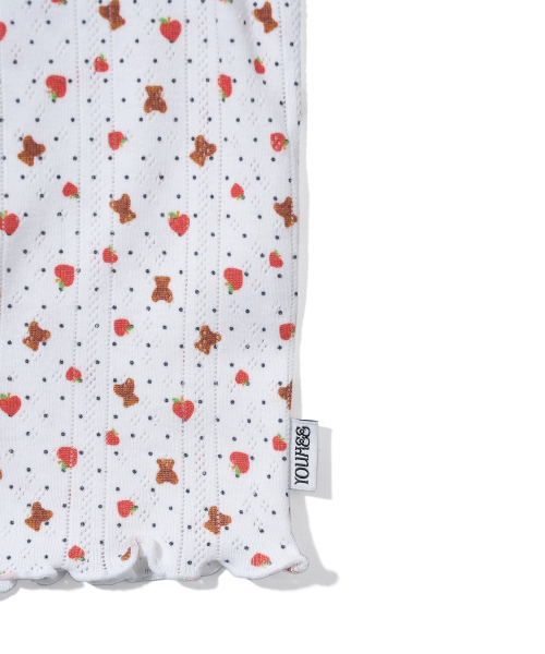 YOUHEE(ユヒ)の「HEART APPLE PATTERN T-SHIRTS_WHITE(Tシャツ/カットソー・レディース・その他・FREE)」の6枚目の写真
