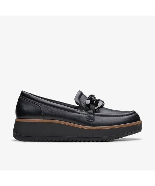 Clarks(クラークス)の「Zylah May/ザイラメイ(ブラックレザー)(ローファー・レディース・ブラック・UK3.5/UK4/UK4.5/UK5/UK5.5/UK6/UK3)」の1枚目の写真