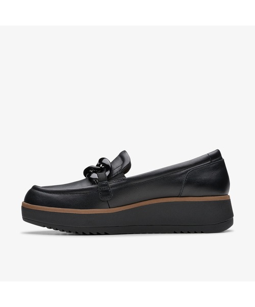 Clarks(クラークス)の「Zylah May/ザイラメイ(ブラックレザー)(ローファー・レディース・ブラック・UK3.5/UK4/UK4.5/UK5/UK5.5/UK6/UK3)」の2枚目の写真