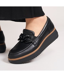 Clarks（クラークス）の「Zylah May/ザイラメイ(ブラックレザー)（ローファー）」