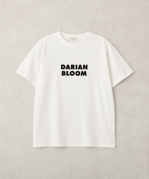 earth music&ecology(アースミュージックアンドエコロジー)の「フロッキープリントTシャツ(Tシャツ/カットソー・レディース・チャコールグレー/オフホワイト/ピンク・FREE)」の4枚目の写真