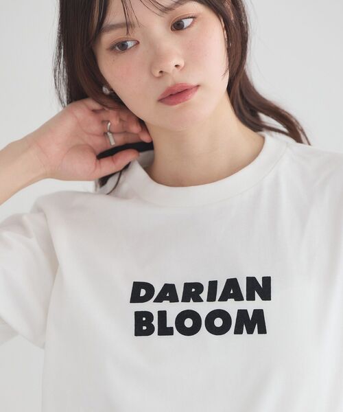 earth music&ecology(アースミュージックアンドエコロジー)の「フロッキープリントTシャツ(Tシャツ/カットソー・レディース・チャコールグレー/オフホワイト/ピンク・FREE)」の19枚目の写真