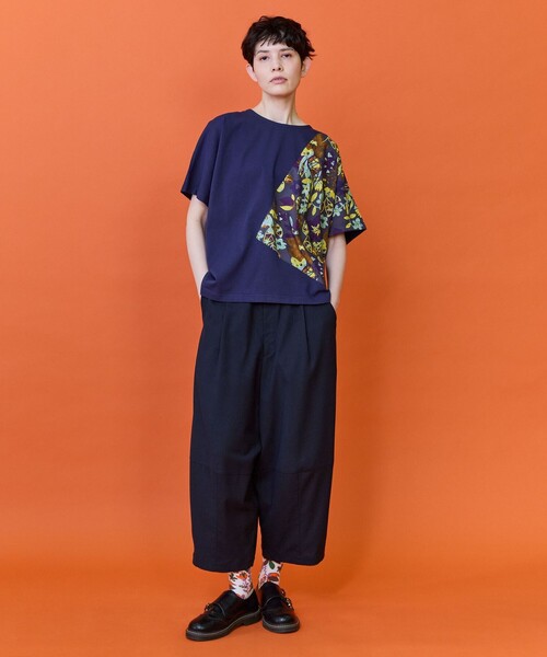 FRAPBOIS(フラボア)の「コーンスラックス(その他パンツ・レディース・ネイビー/グレー・1/2)」の3枚目の写真