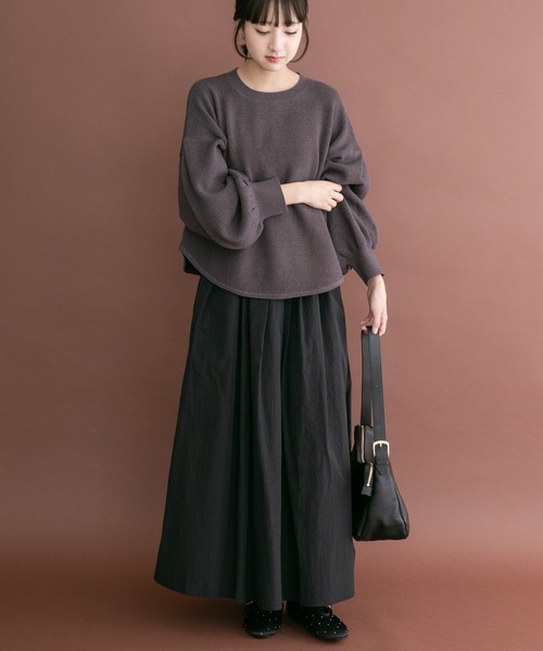 ITEMS URBANRESEARCH(アイテムズ アーバンリサーチ)の「ワッフルクロップドニット(ニット/セーター・レディース・チャコールグレー/モカ/ホワイト・FREE)」の15枚目の写真
