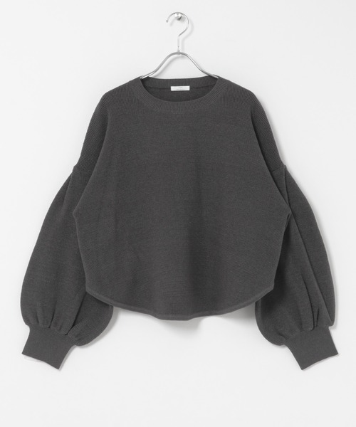ITEMS URBANRESEARCH(アイテムズ アーバンリサーチ)の「ワッフルクロップドニット(ニット/セーター・レディース・チャコールグレー/モカ/ホワイト・FREE)」の22枚目の写真