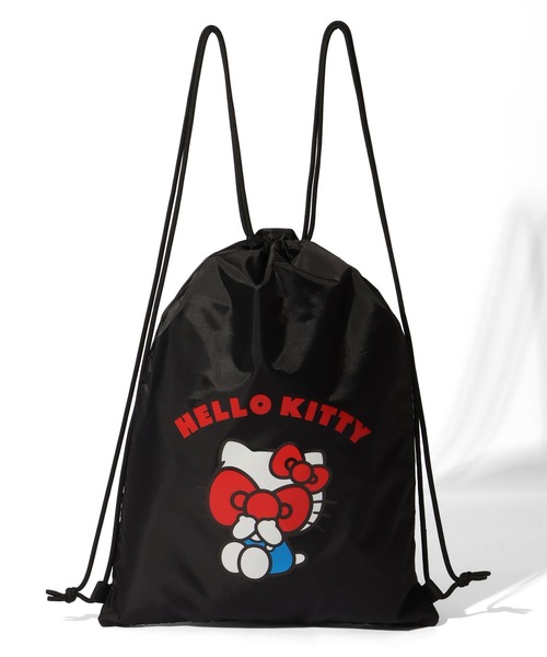 sanrio(サンリオ)の「【HELLO KITTY × LOVE BOAT】ナップサック(バックパック/リュック・メンズ・レオパード/ブラック・FREE)」の3枚目の写真