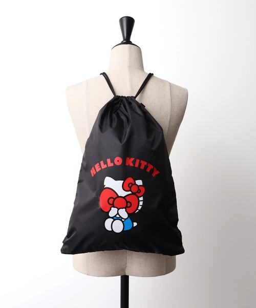 sanrio(サンリオ)の「【HELLO KITTY × LOVE BOAT】ナップサック(バックパック/リュック・メンズ・レオパード/ブラック・FREE)」の13枚目の写真