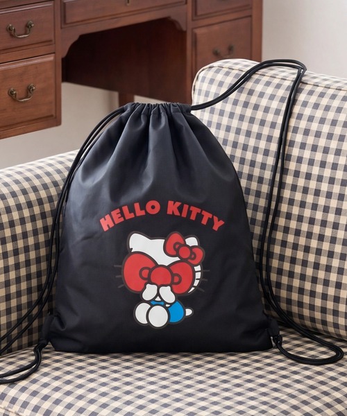 sanrio(サンリオ)の「【HELLO KITTY × LOVE BOAT】ナップサック(バックパック/リュック・メンズ・レオパード/ブラック・FREE)」の15枚目の写真