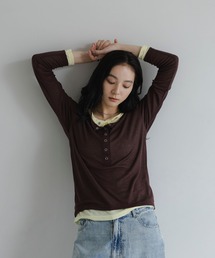 LOWRYS FARM | ヘンリーレイヤードLS 1074057(Tシャツ/カットソー)