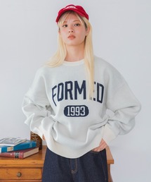 WEGO/【26年秋冬新作】ジャガードグラフィックプルオーバー