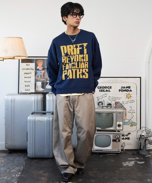 WEGO(ウィゴー)の「WEGO/【26年秋冬新作】ジャガードグラフィックプルオーバー(ニット/セーター・メンズ・その他1/その他2/その他3/その他4/その他5/その他6・SMALL/MEDIUM/LARGE)」の8枚目の写真