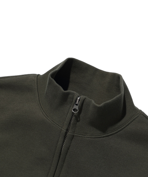 NICE GHOST CLUB（ナイスゴーストクラブ）の「3STAR LOGO HIGH NECK ZIP UP_KHAKI(NG2GFUM481A)（スウェット・レディース・カーキ・SMALL/MEDIUM/LARGE）」の3枚目の写真