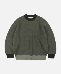 ROLLNECK RINGER KNIT _ OLIVE