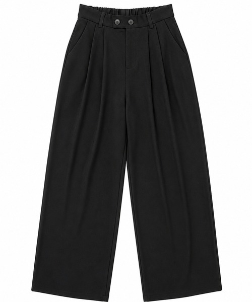 GRESHEL(グレッシェル)の「ベーシックストレートスラックス(スラックス・レディース・ブラック・LARGE/MEDIUM/SMALL)」の3枚目の写真