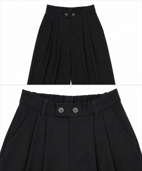 GRESHEL(グレッシェル)の「ベーシックストレートスラックス(スラックス・レディース・ブラック・LARGE/MEDIUM/SMALL)」の4枚目の写真