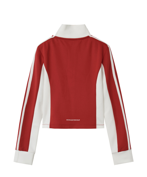 PHYPS MOTORCYCLE(フィップスモーターサイクル)の「Women Track Zip up Red(ナイロンジャケット・レディース・その他・SMALL/MEDIUM)」の2枚目の写真