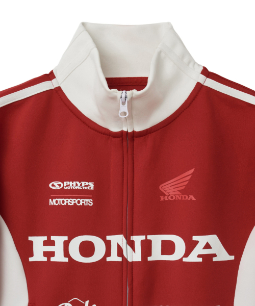 PHYPS MOTORCYCLE(フィップスモーターサイクル)の「Women Track Zip up Red(ナイロンジャケット・レディース・その他・SMALL/MEDIUM)」の3枚目の写真